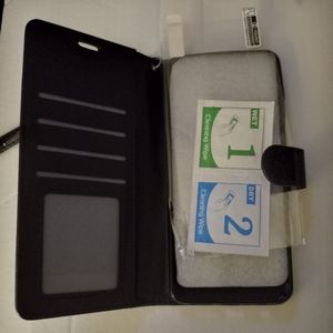 Samsung Galaxy A21 6.5 Android Phone Case Black With Glittery Sparkles ✨